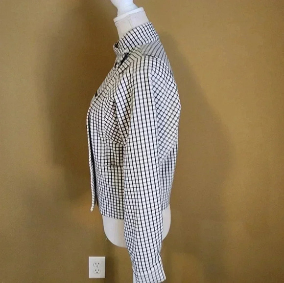 CAbi women's Windowpane Jacket Black and White XSmall Checkered - Picture 5 of 16